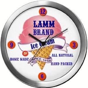  LAMM 14 Inch Ice Cream Metal Clock Quartz Movement 