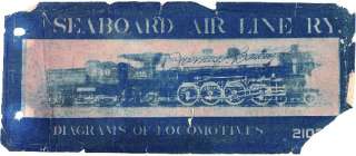 Seaboard Air Line Steam Diesel Locomotive Diagrams   CD  