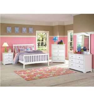 Bayfront Twin Sleigh Bed bright White: Baby