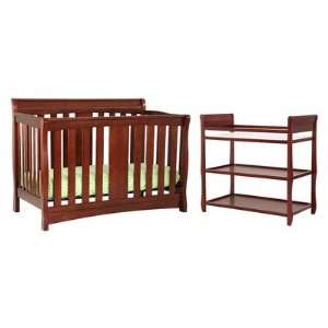  Rowan Two Piece Crib Set in Cherrywood Baby