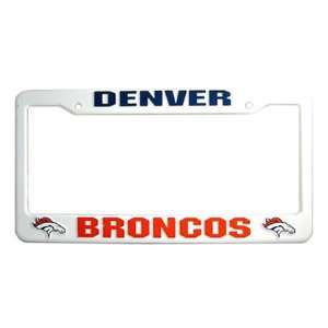  Denver Broncos Plastic License Plate Frame Nfl: Sports 