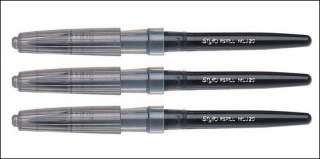 Pentel Tradio Stylo MLJ20 Pen Refill Black x 3  