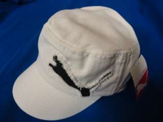 NUEVO! Gorra de golf PUMA Clairmont/sombrero militares WHITE/BLACK