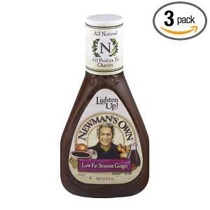 Newmans Own Dressing Low Fat Sesame, 16 Ounce (Pack of 3):  