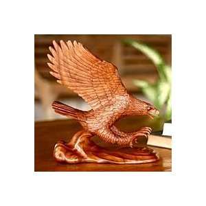  Wood statuette, Touching Down Home & Kitchen