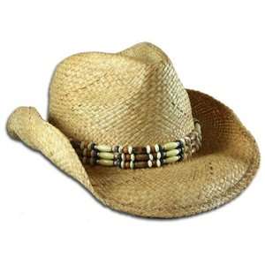  Straw Hat with Beaded Headband Toys & Games