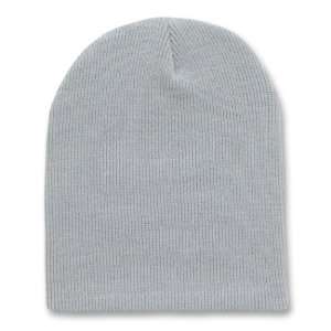  GREY SHORT BEANIE SKI CAP CAPS HAT HATS TOQUE Everything 