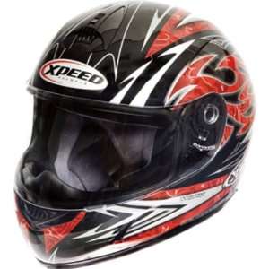  Xpeed Torture XP507 On Road Motorcycle Helmet   Black/Red 