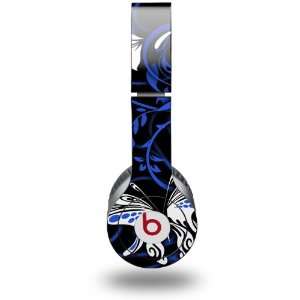  Garden Blue and White Decal Style Skin (fits genuine Beats Solo 