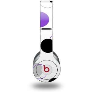 Lots of Dots Purple on White Decal Style Skin (fits genuine Beats Solo 