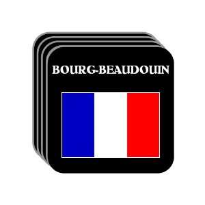  France   BOURG BEAUDOUIN Set of 4 Mini Mousepad Coasters 