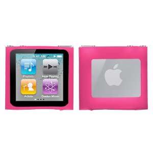 Soft Silicone Skin Case(Hot Pink) For APPLE iPod nano(6th generation)