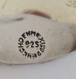   Vintage MEXICO Sterling Silver AZTEC CALENDAR Pendant or Pin  