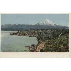 Reprint Tacoma WA   Tacoma and Mt. Tacoma 1900 1909 