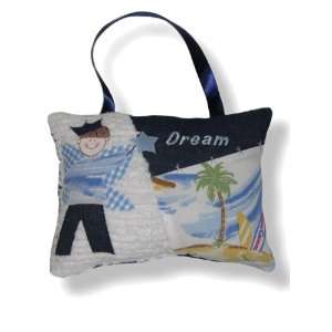    Blue Island Surf Personalized Tooth Fairy Pillow: Home & Kitchen