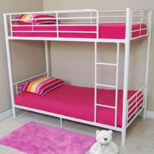   : Sunrise Twin/Twin Bunk Bed   White by Walker Edison: Home & Kitchen