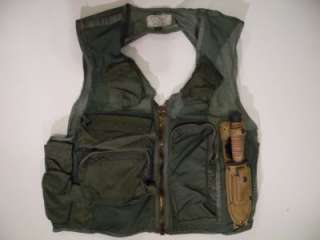 US PILOTS SRU 21/P SURVIVAL VEST & LOT OF MILITARY ISSUE GEAR & FIRST 