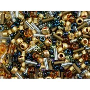  TOHO™ Bead Mix Amber Blues 8g Bag: Arts, Crafts & Sewing