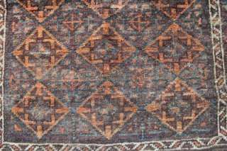 Antique fantastic Baluch prayer tent rug  