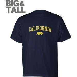  California Bears Navy Fan Arch Big & Tall T Shirt: Sports 