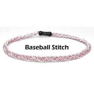  K & P Weaver TITN Baseball Stitch Titanium Necklace K & P 