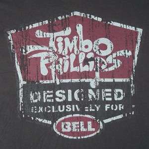 TIMBO PHILLIPS Vintage T Shirt Mens Dark Grey Size L  