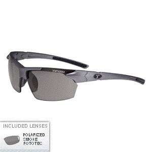  Tifosi Jet Polarized Fototec Sunglasses   Gunmetal: Sports 