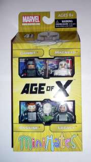   Minimates Age of X Box Set (Basilisk, Magneto, Gambit, Rogue)  