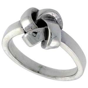  Sterling Silver Love Knot Ring (Available in Sizes 5 to 12 