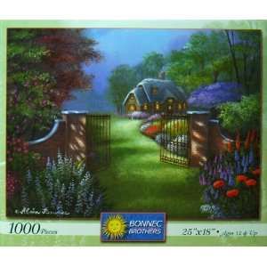    Alain Bonnec 1000 Piece Jigsaw Puzzle   Garden Gate Toys & Games