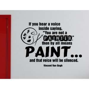  SAYING, YOU ARE NOT A PAINTER Vinyl wall lettering stickers quotes 