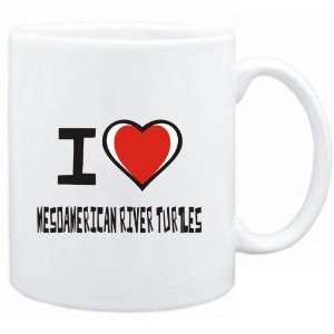  Mug White I love Mesoamerican River Turtles  Animals 