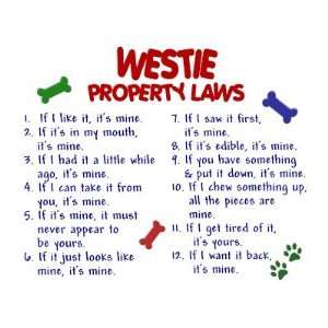  Westie Property Laws 2 Mouse Mats