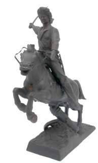 VINTAGE CAST IRON Russian Sculpture Bashkir Rider Ulaev  