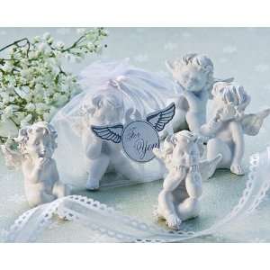    Baby Keepsake: Little Angel Cherub Figurine Favors Set of 4: Baby