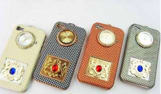 Fashion Designer Case hard Back For iPhone 4 With Watch  