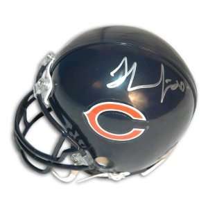  Thomas Jones Chicago Bears Autographed Mini Helmet: Sports 