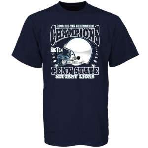   Navy Blue 2008 Big Ten Conference Champions T shirt