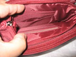 My Big Fat RED Wallet,New Mundi 3 zipper Style  