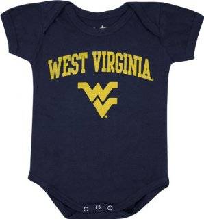 West Virginia Mountaineers Newborn/Infant Navy Big Fan Creeper