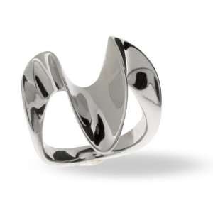  The Sterling Silver Big Wave Ring Size 8 (Sizes 6 7 8 9 