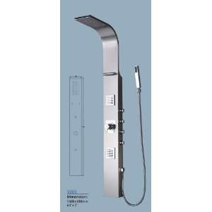 Shower Panel Tower System with 2 Square Massage Jets (Chrome Mirror 