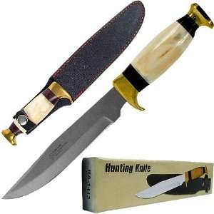 Hunting Knife w/ Leather Sheath – 11.375 inches