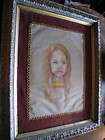Early Antique Theorem w Barbola gesso frame floral  