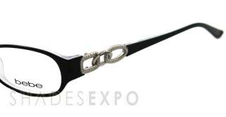 NEW Bebe Eyeglasses BB 5022 BLACK 002/JET BANGLES AUTH  
