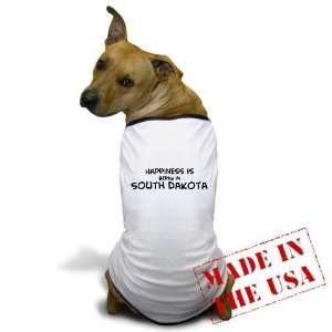  Happiness is South Dakota Travel Dog T Shirt by CafePress 
