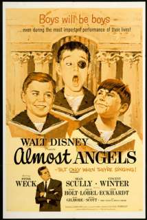 Disneys Almost Angels 1962 Original Movie Poster NM  