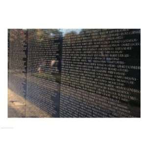  Text on a memorial wall, Vietnam Veterans Memorial Wall 