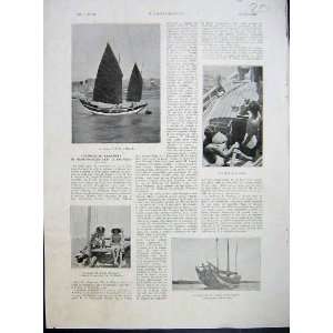   Pacific Sailing Boat Bisschop French Print 1933: Home & Kitchen