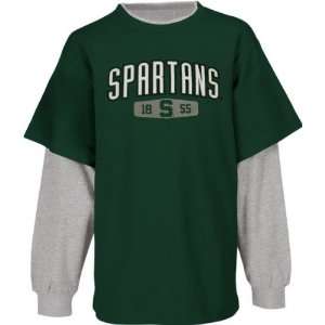 Michigan State Spartans Vapor Double Layer Long Sleeve Thermal T Shirt